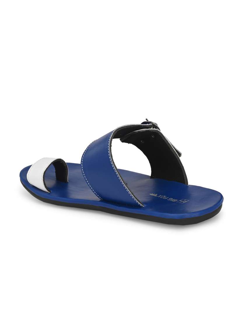 blue synthetic & mesh slip on sandals - 18736799 -  Standard Image - 2