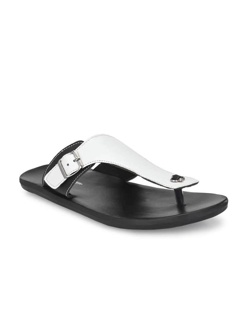 white synthetic & mesh slip on slippers