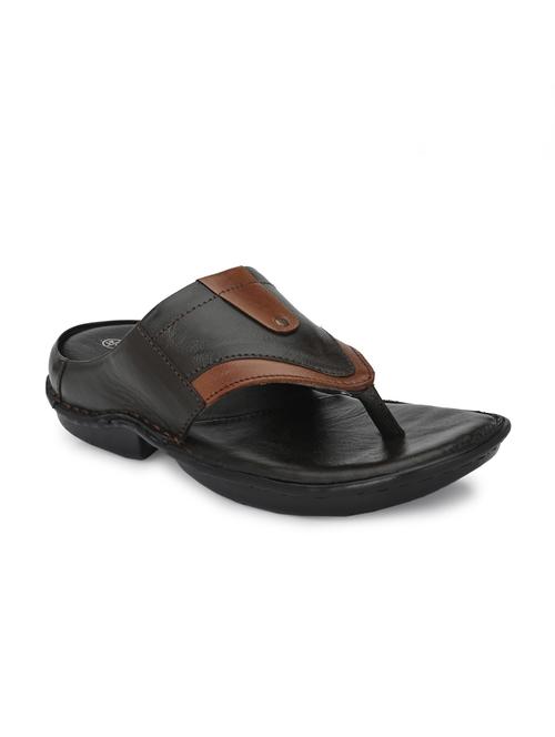 black color block slip on slipper - 18736807 - Standard Image - 0