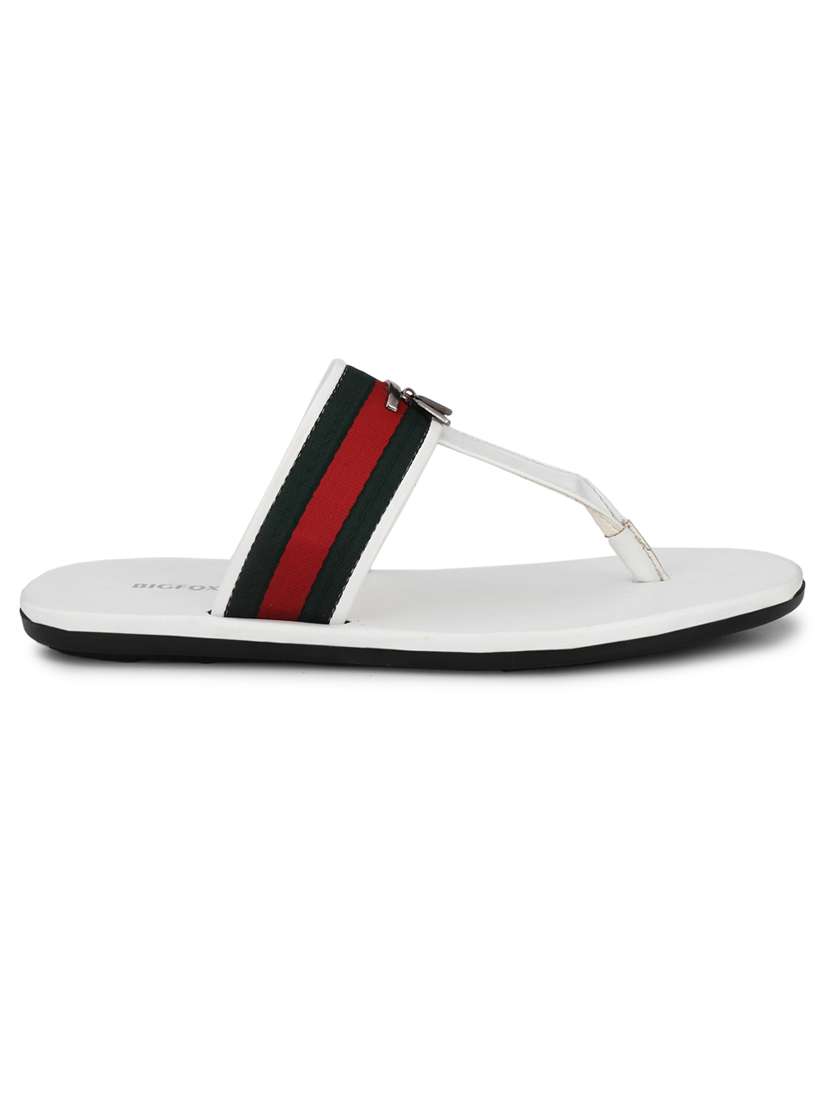 White Synthetic & Mesh Slip On Sandals - 18736890 -  Standard Image - 2