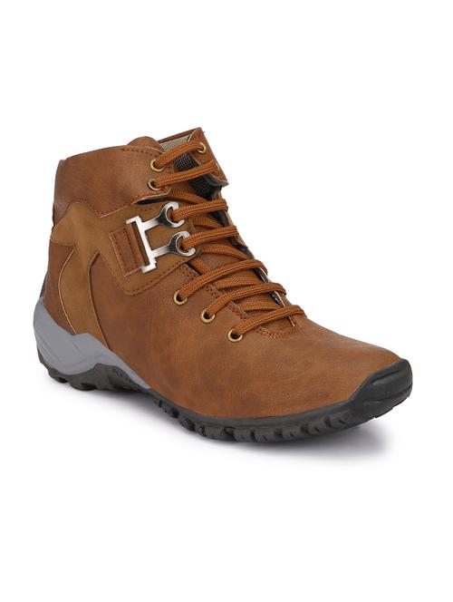 men brown lace up boots - 18736892 - Standard Image - 0