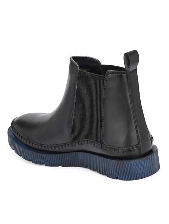 black synthetic lace up shoes - 18736917 - Standard Image - 2
