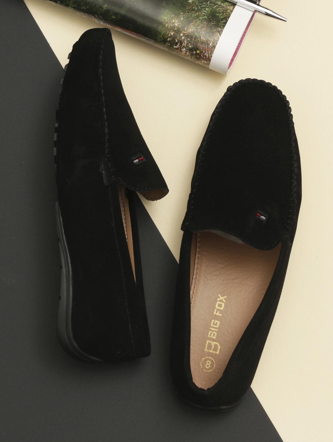 black suede slip on loafers - 18736926 - Zoom Image - 0