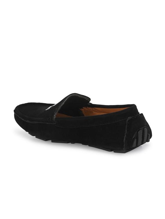 black suede slip on loafers - 18736936 - Standard Image - 2