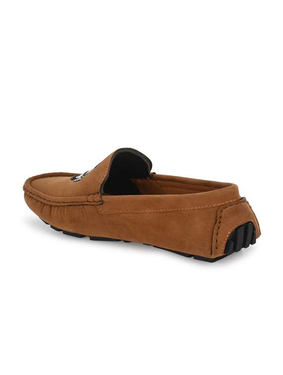 tan suede slip on loafers - 18736938 -  Standard Image - 2