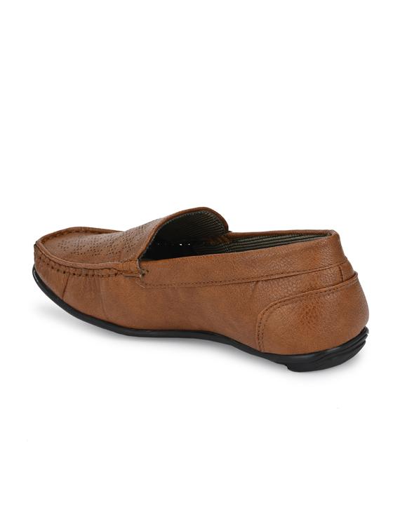 tan pvc slip on moccasins - 18736942 - Standard Image - 2