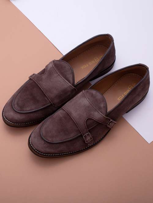 brown suede slip on moccasins - 18736956 -  Standard Image - 0