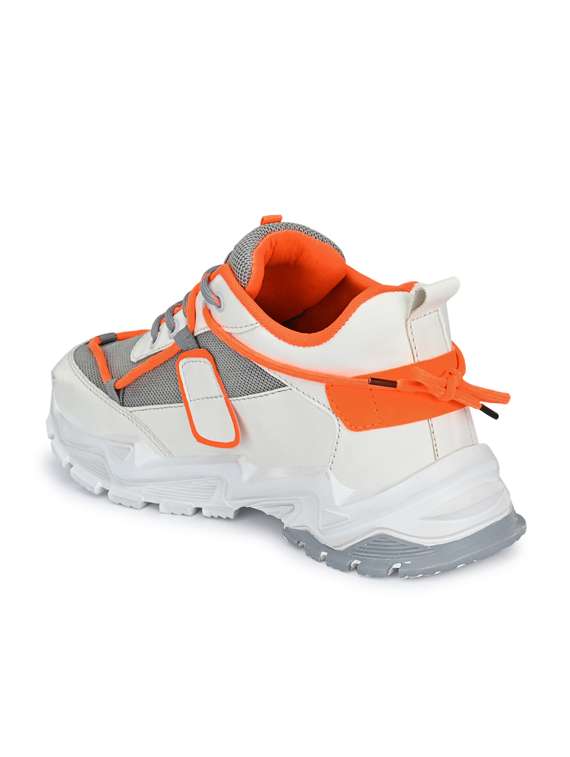 grey mesh & synthetic lace up shoes - 18737022 -  Standard Image - 2