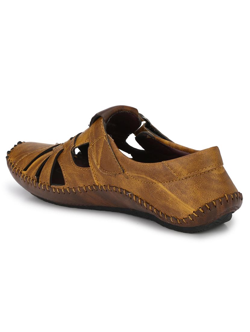 tan synthetic & mesh slip on sandals - 18737129 - Standard Image - 2