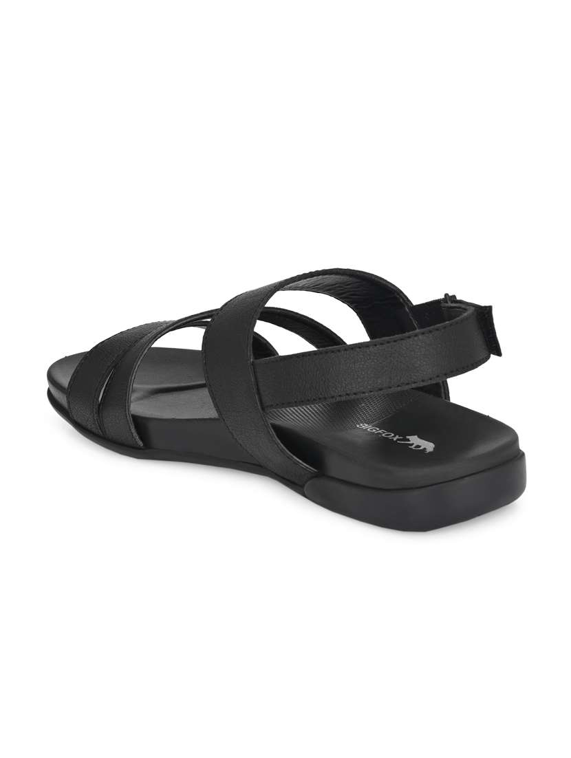 black synthetic & mesh slip on sandals - 18737140 -  Standard Image - 2