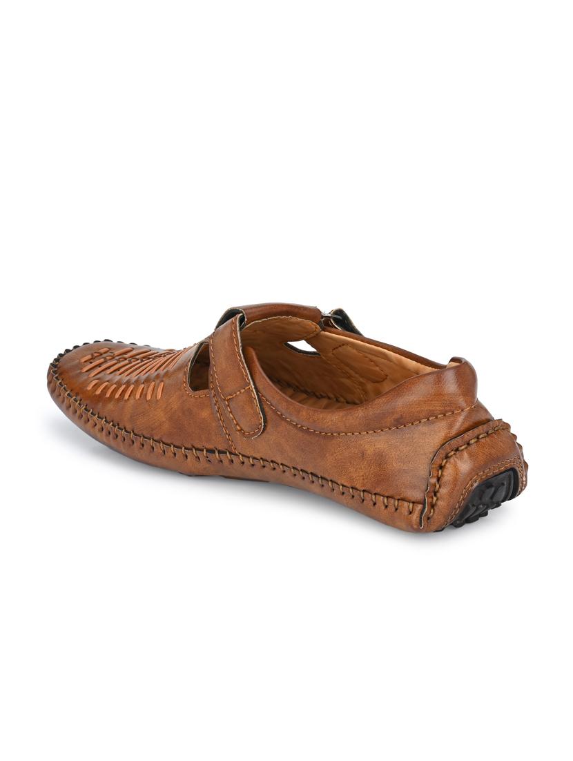tan synthetic & mesh slip on sandals - 18737149 - Standard Image - 2