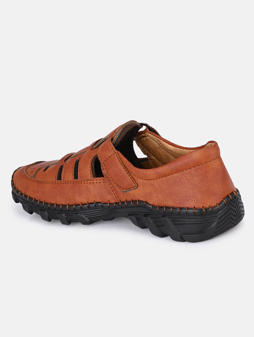 tan synthetic & mesh slip on sandals - 18737169 - Standard Image - 2