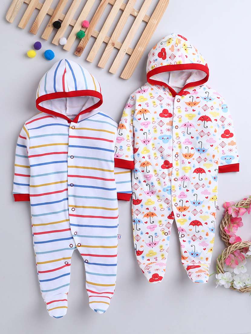 pack of 2 multi colored onesies