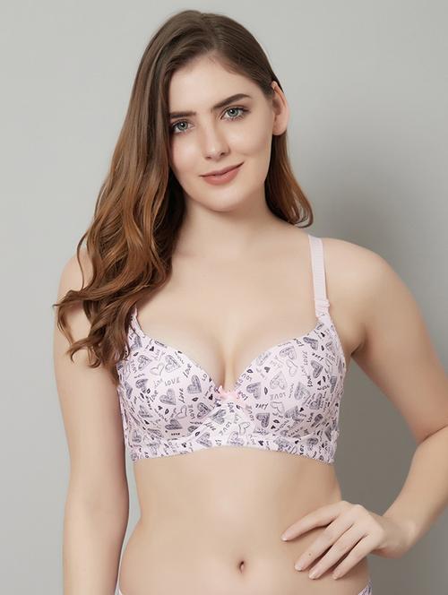 pink printed t-shirt bra - 18737191 - Standard Image - 0
