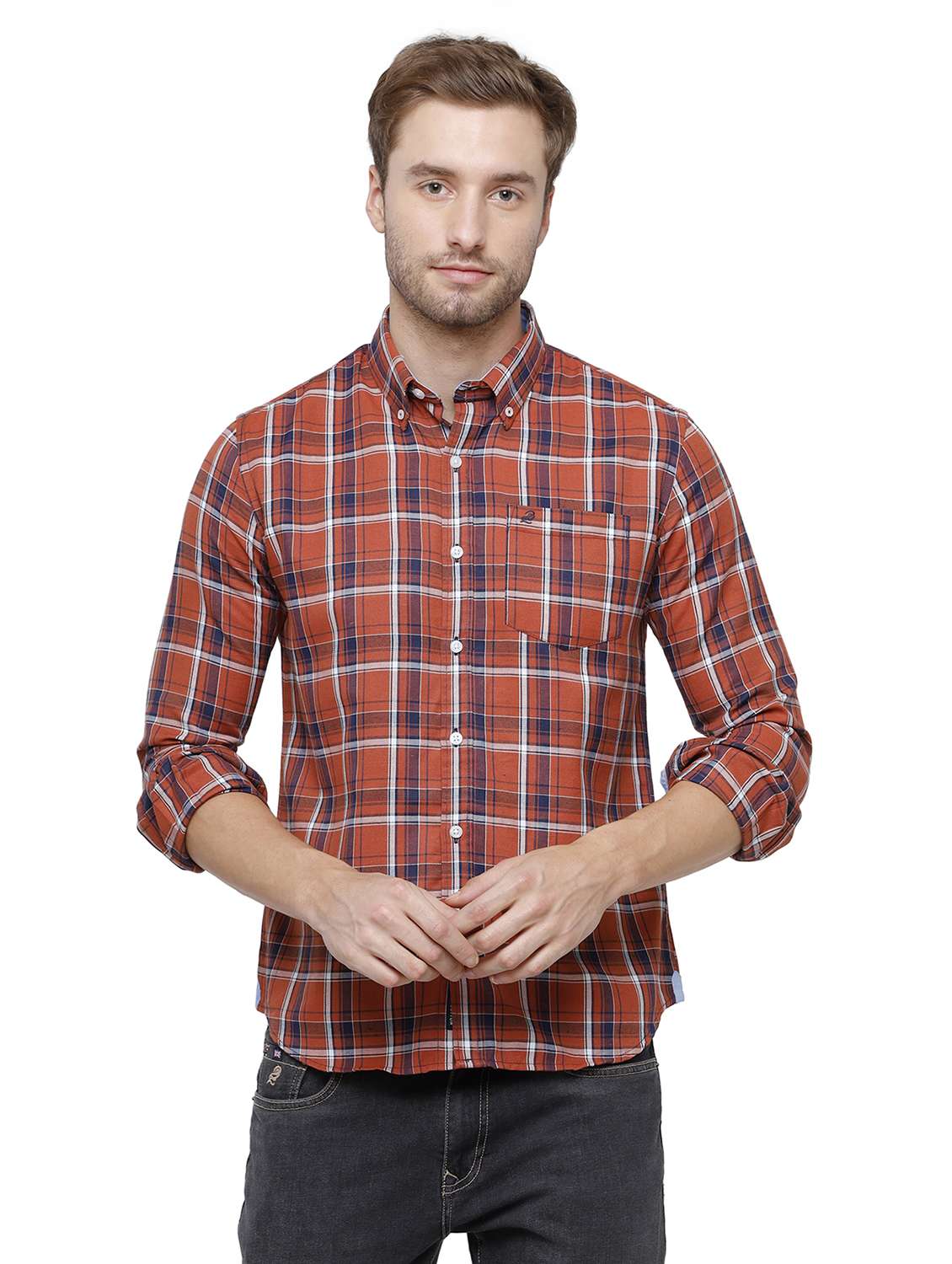 mens checks casual shirt