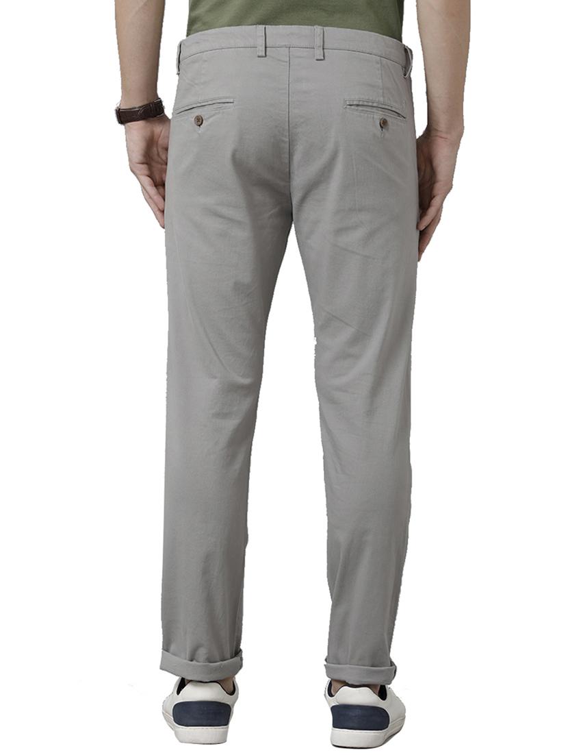 grey cotton chinos casual trousers - 18738610 - Standard Image - 2
