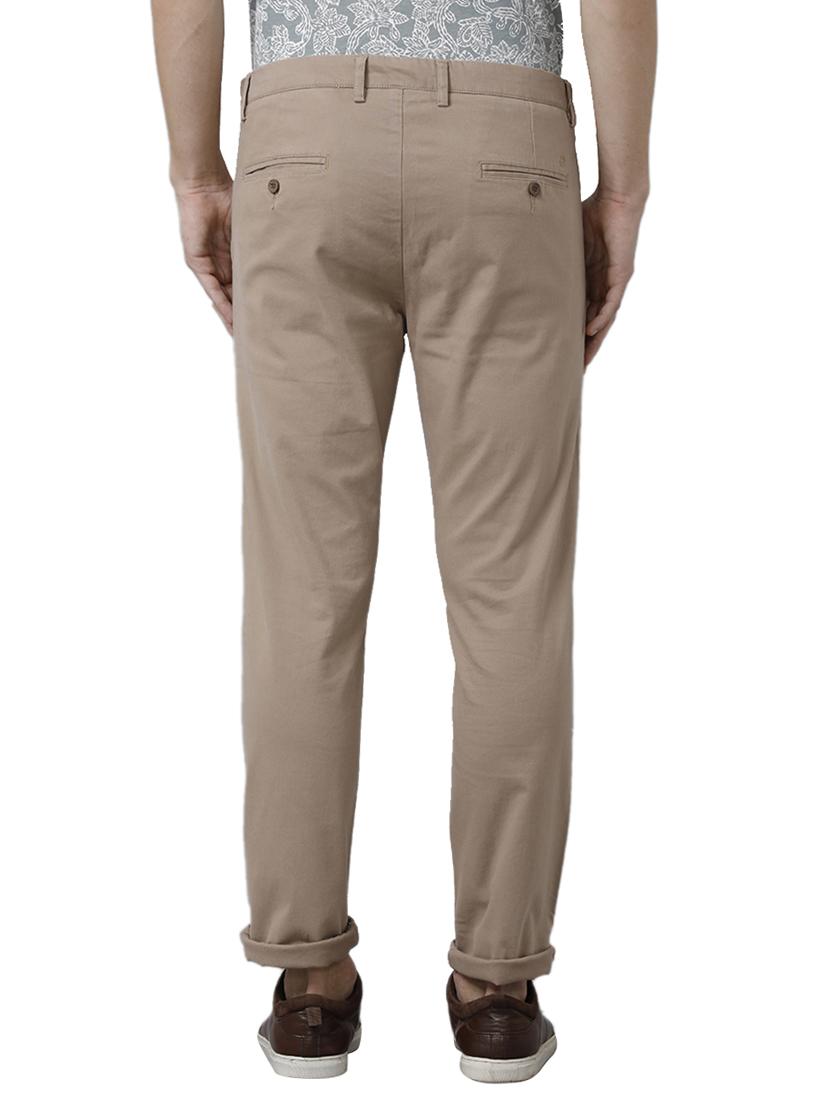 brown cotton chinos casual trousers - 18738611 - Standard Image - 2