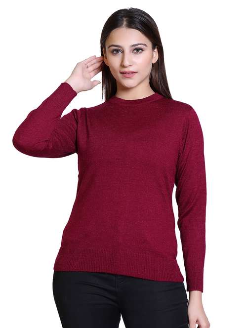 round neck solid pullover  - 18738971 -  Standard Image - 0