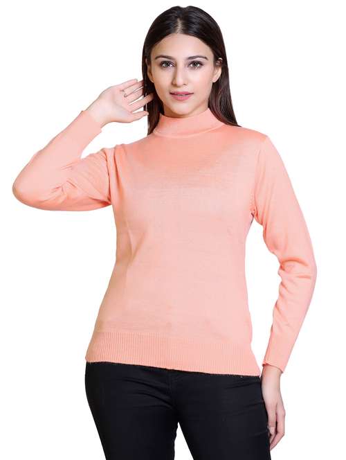 high neck solid cardigan - 18738973 -  Standard Image - 0