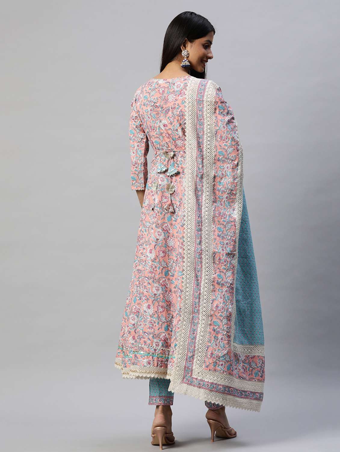 pink cotton suit  set - 18739086 -  Standard Image - 2