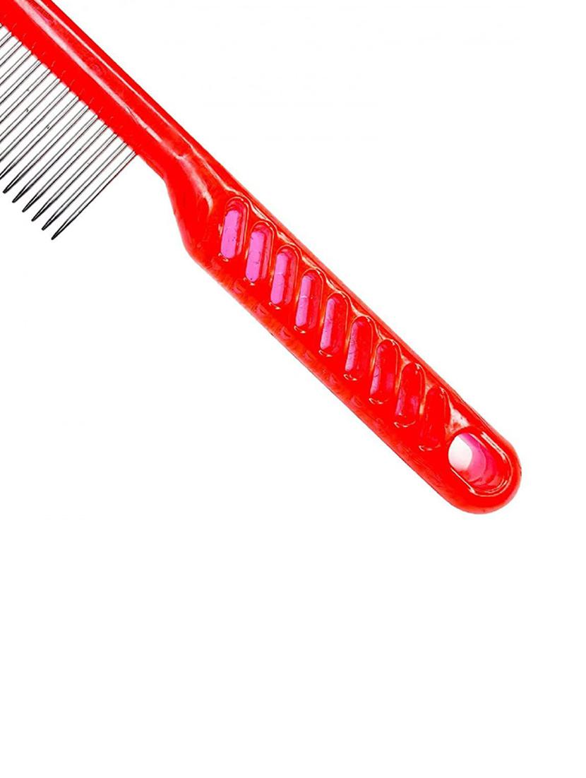 red steel pet comb brush - 18739911 - Standard Image - 2