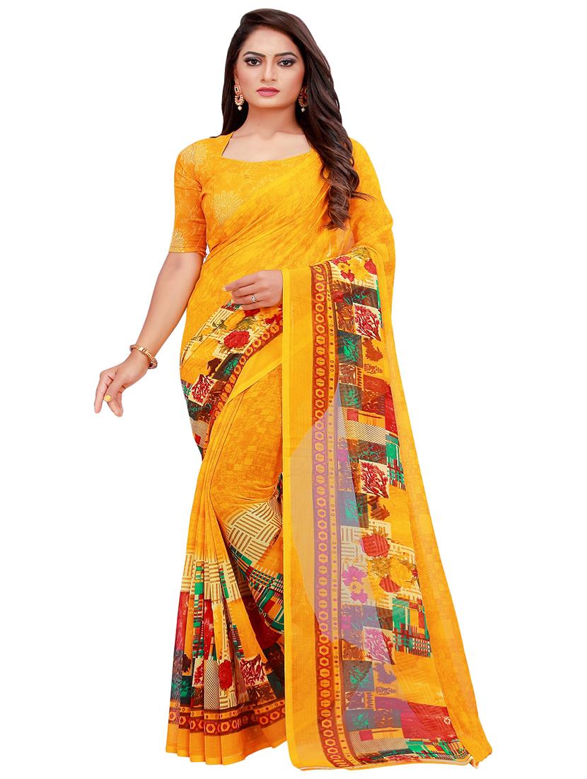 women's saree combo with blouse - 18740544 - Standard Image - 2