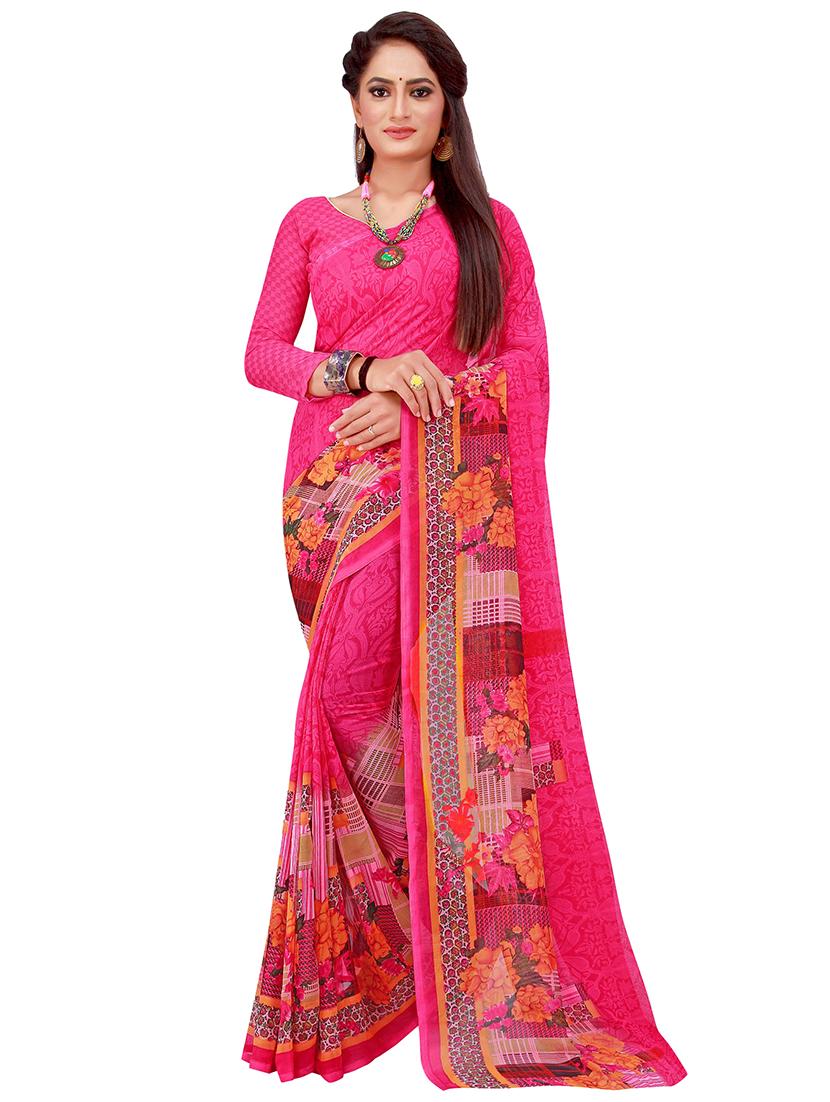 women's saree combo with blouse - 18740591 - Standard Image - 2