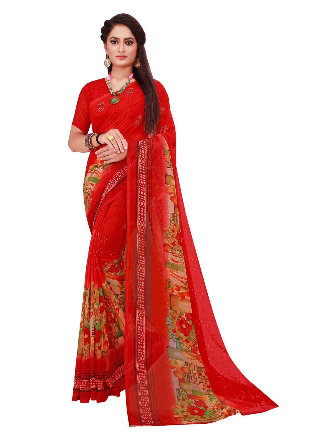 women's saree combo with blouse - 18740894 - Standard Image - 2