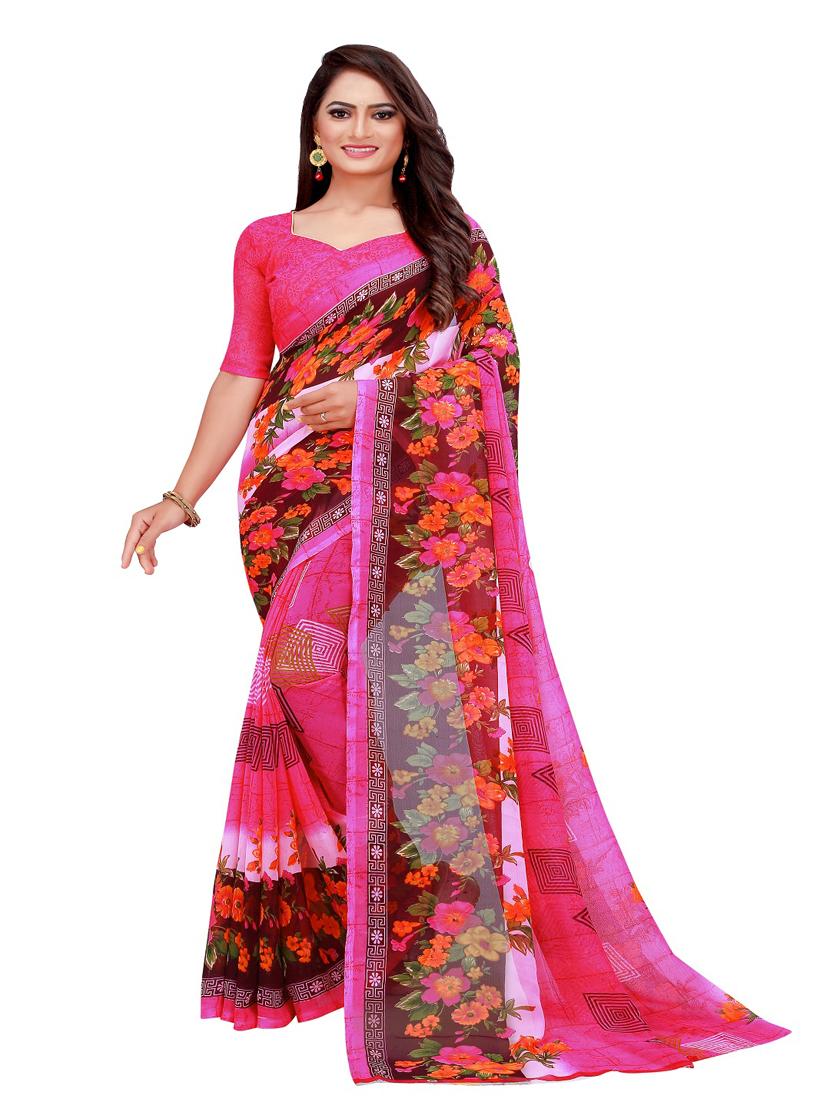 women's saree combo with blouse - 18741003 - Standard Image - 2