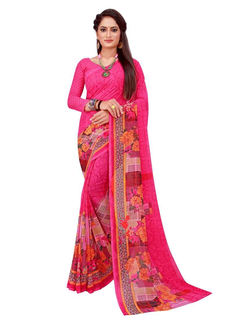 women's saree combo with blouse - 18741038 - Standard Image - 2