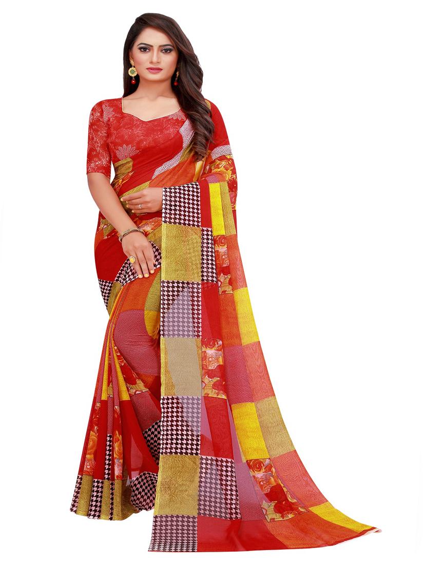 women's saree combo with blouse - 18741166 - Standard Image - 2