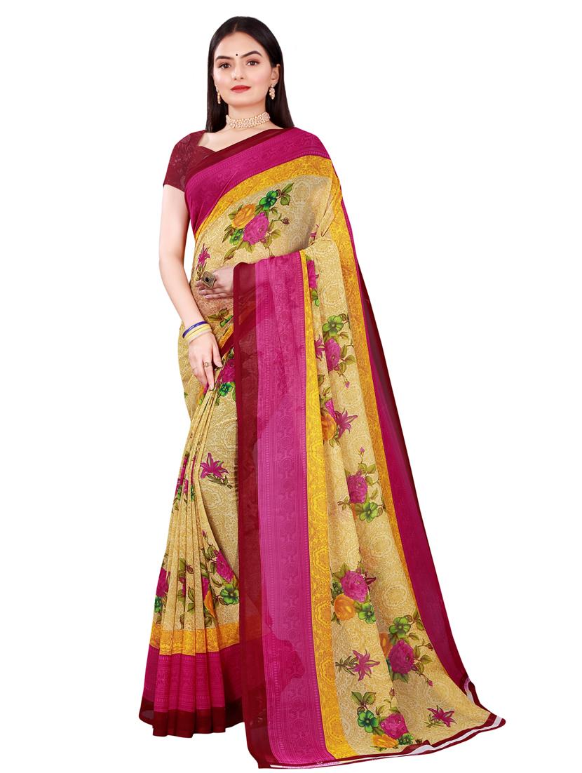 women's saree combo with blouse - 18741285 - Standard Image - 2