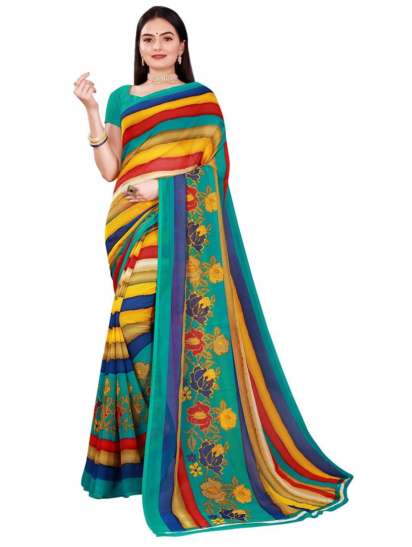 women's saree combo with blouse - 18741362 - Standard Image - 2