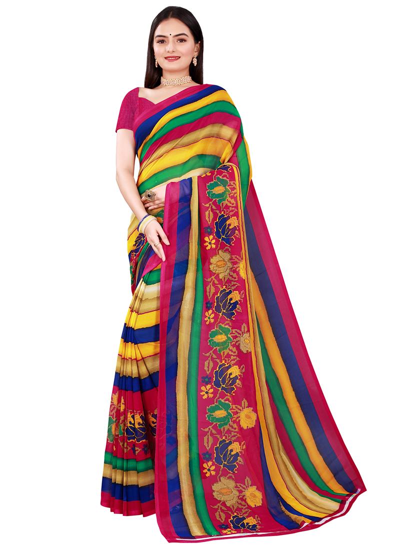 women's saree combo with blouse - 18741509 - Standard Image - 2