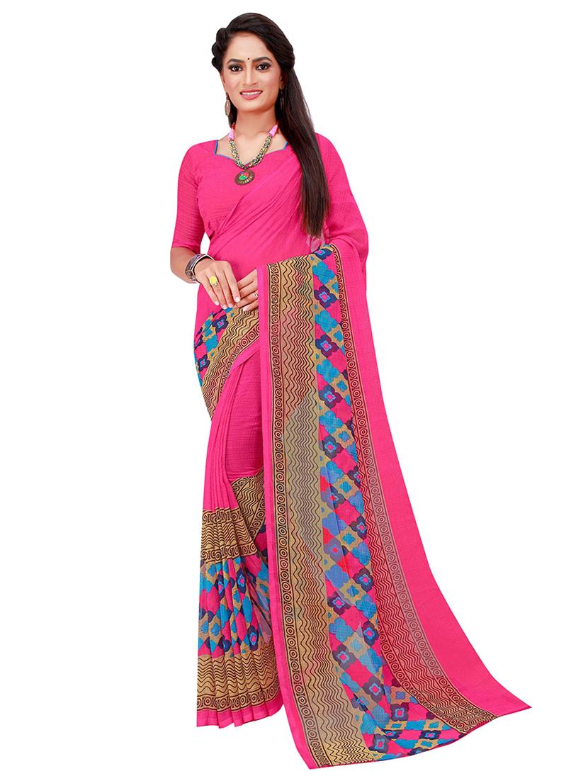 women's saree combo with blouse - 18741582 - Standard Image - 2