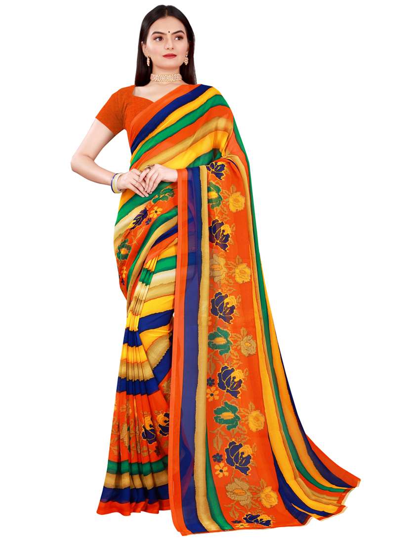 women's saree combo with blouse - 18741697 - Standard Image - 2