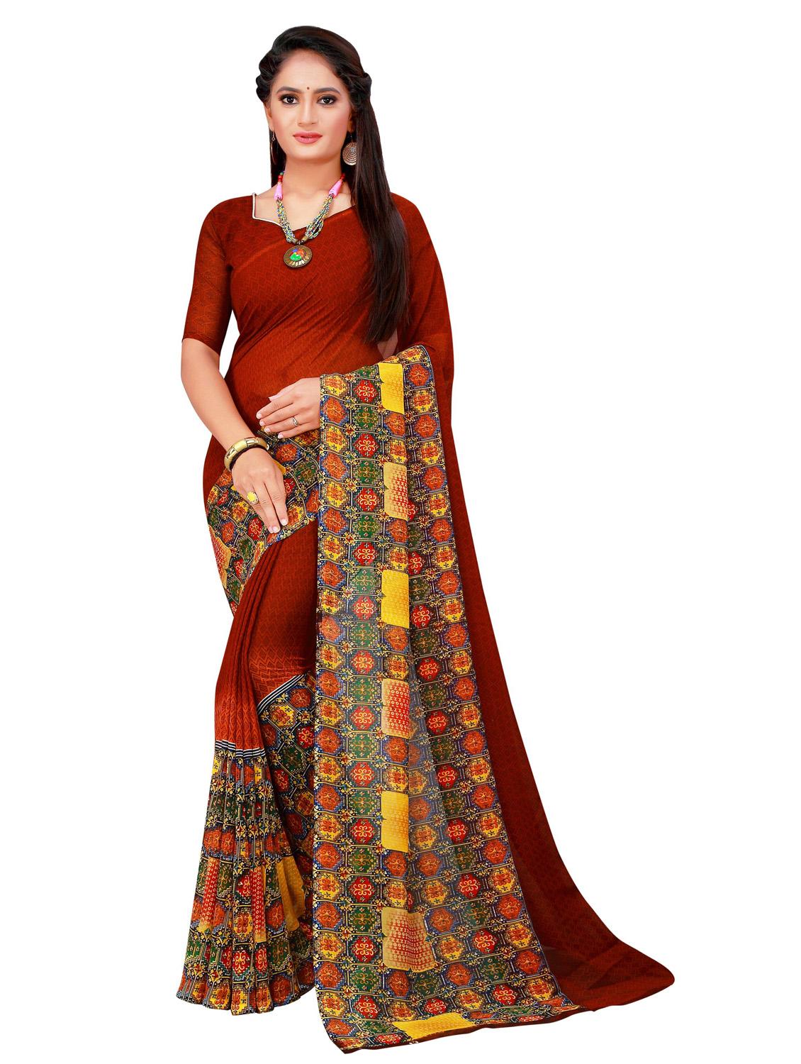 women's saree combo with blouse - 18741705 - Standard Image - 2
