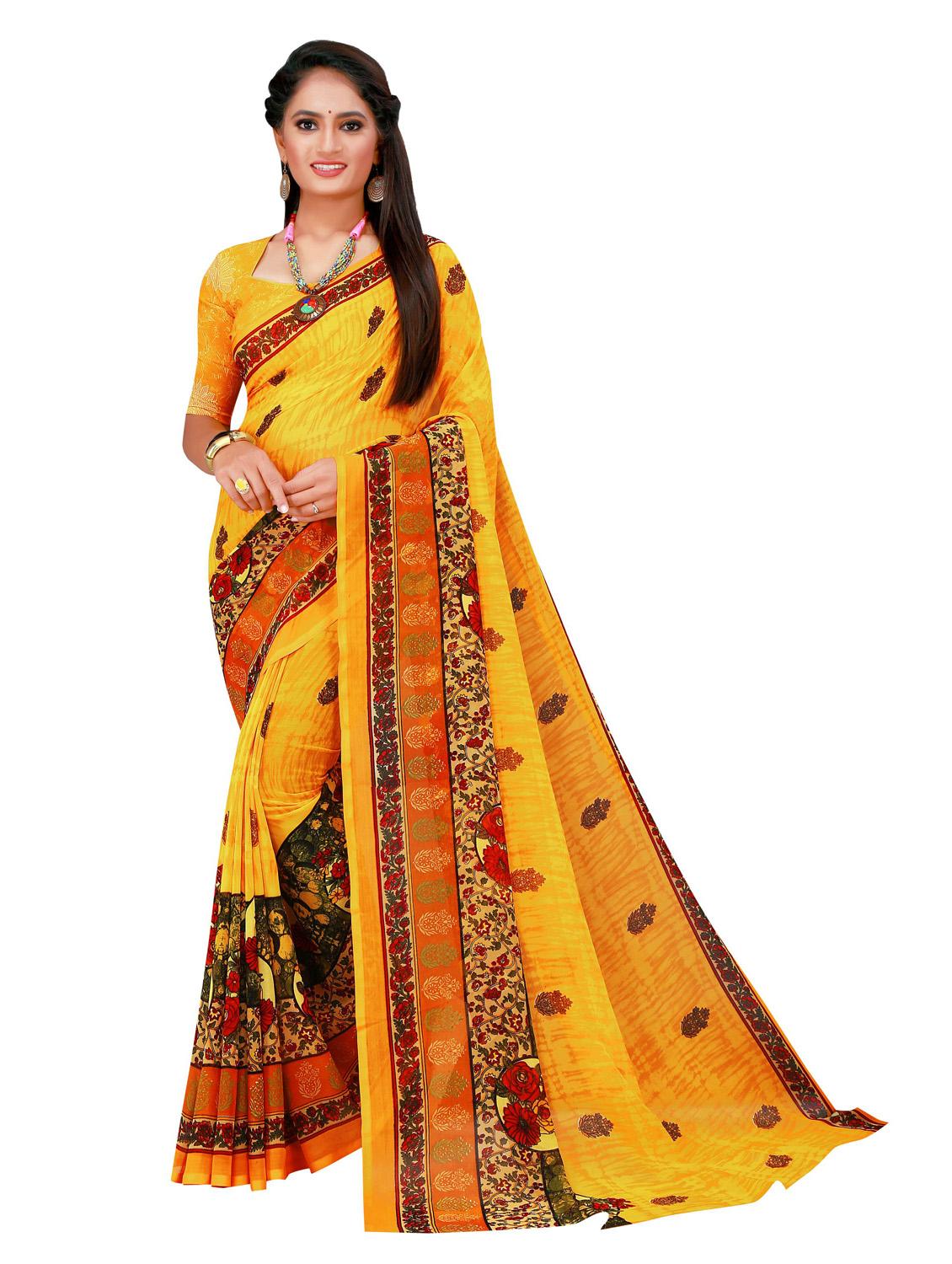 women's saree combo with blouse - 18741789 - Standard Image - 2