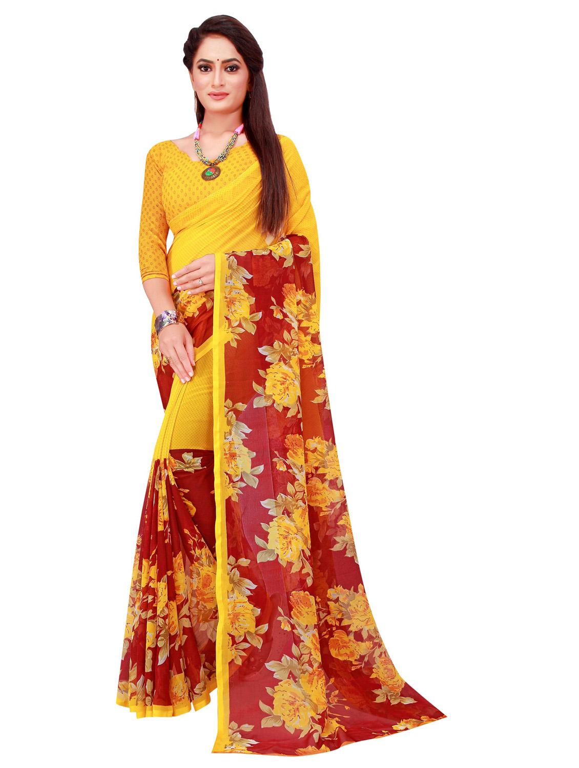 multi colored combo saree with blouse - 18741901 - Standard Image - 2