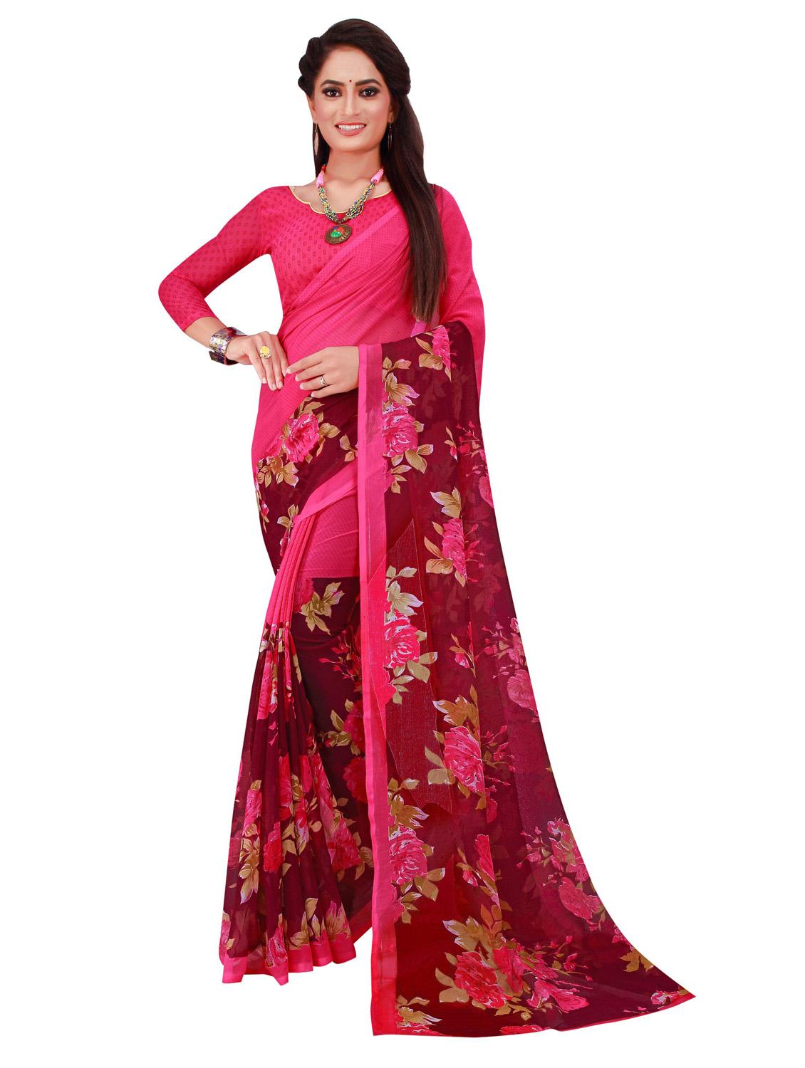 multi colored combo saree with blouse - 18741912 - Standard Image - 2
