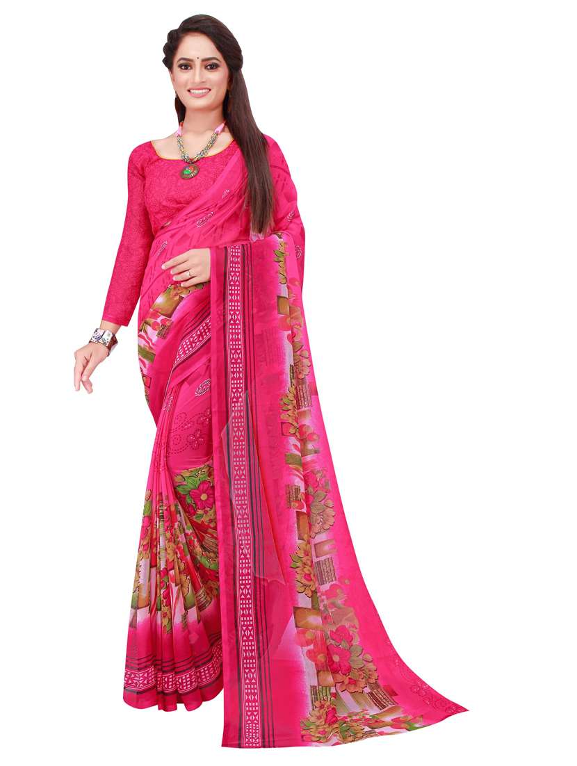 women's saree combo with blouse - 18742242 - Standard Image - 2
