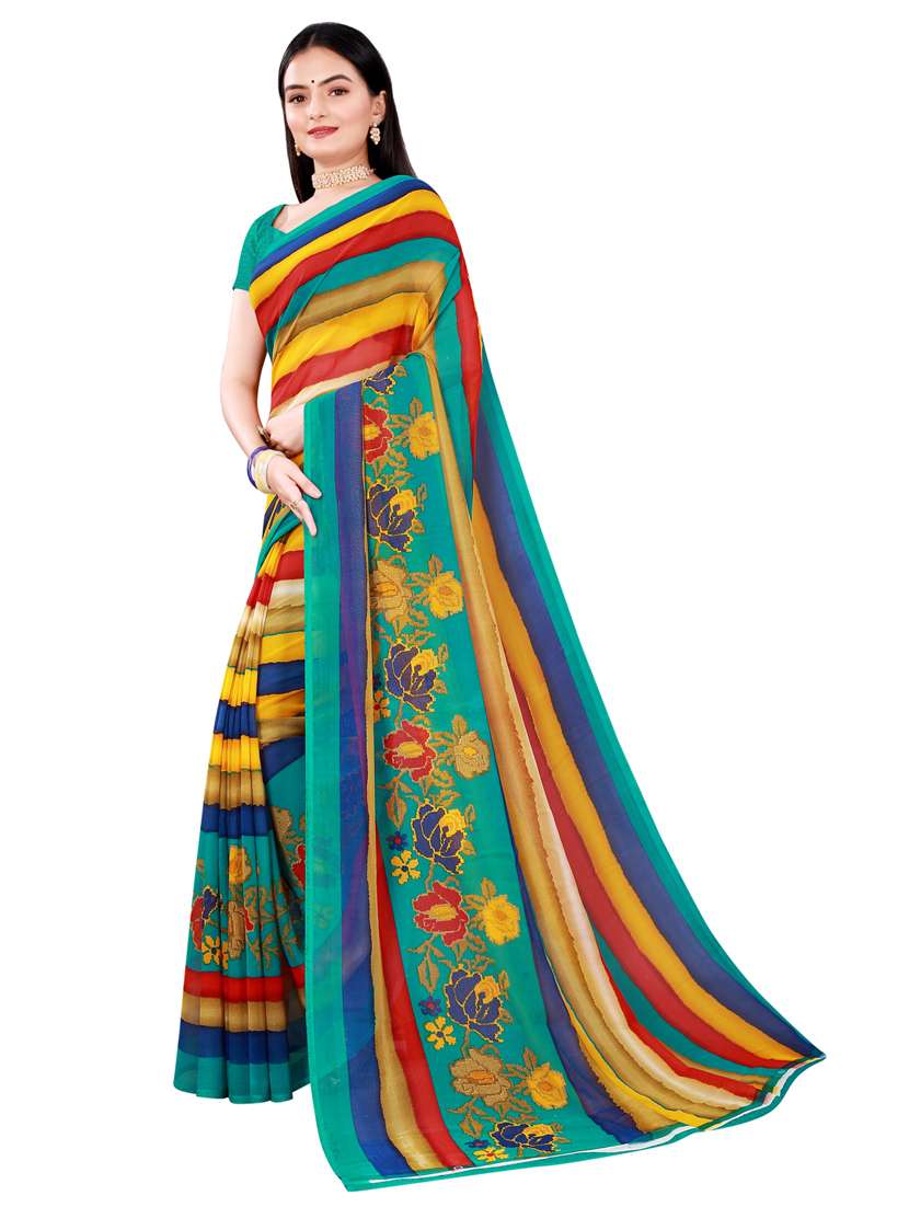 women's saree combo with blouse - 18742345 - Standard Image - 2