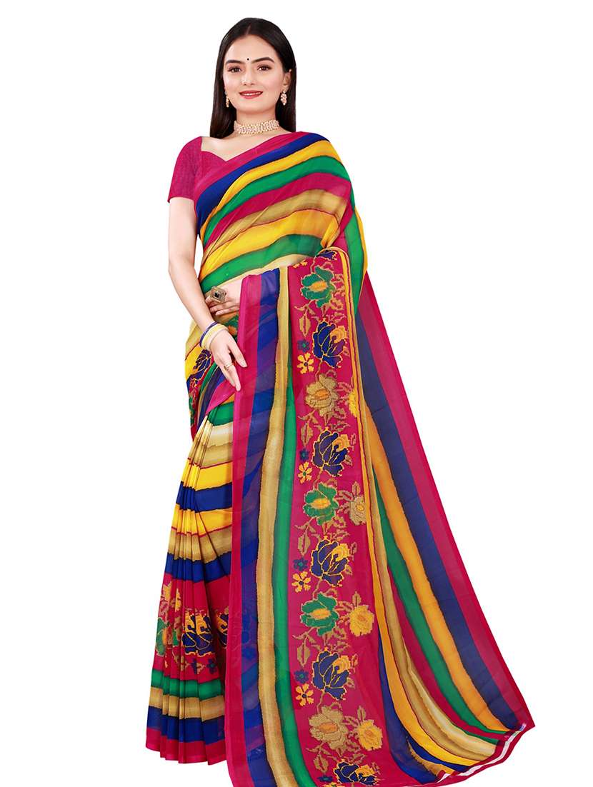 women's saree combo with blouse - 18742397 - Standard Image - 2
