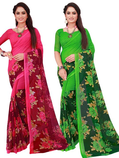 women's saree combo with blouse - 18742421 -  Standard Image - 0