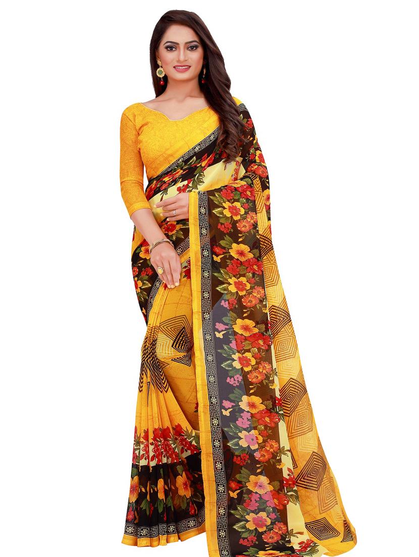 women's saree combo with blouse - 18742529 - Standard Image - 2