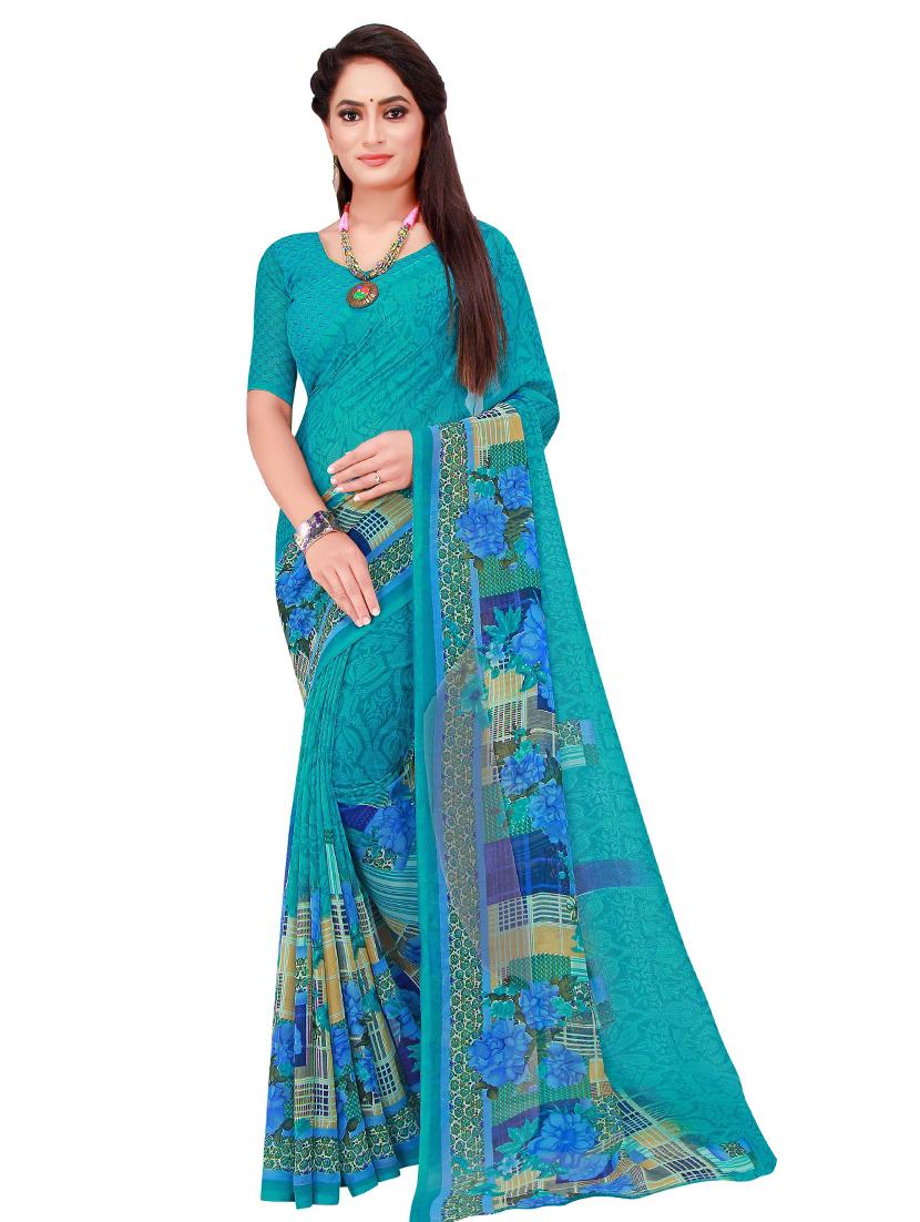 women's saree combo with blouse - 18742531 - Standard Image - 2