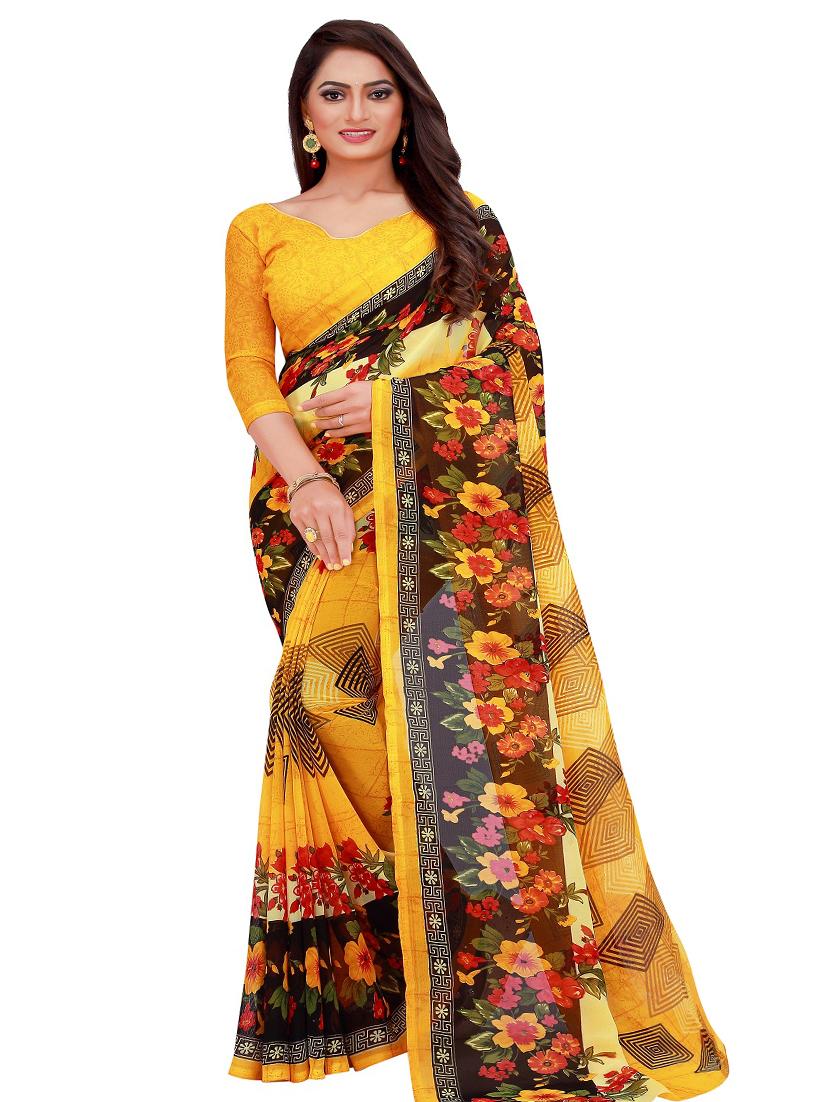 women's saree combo with blouse - 18742559 - Standard Image - 2