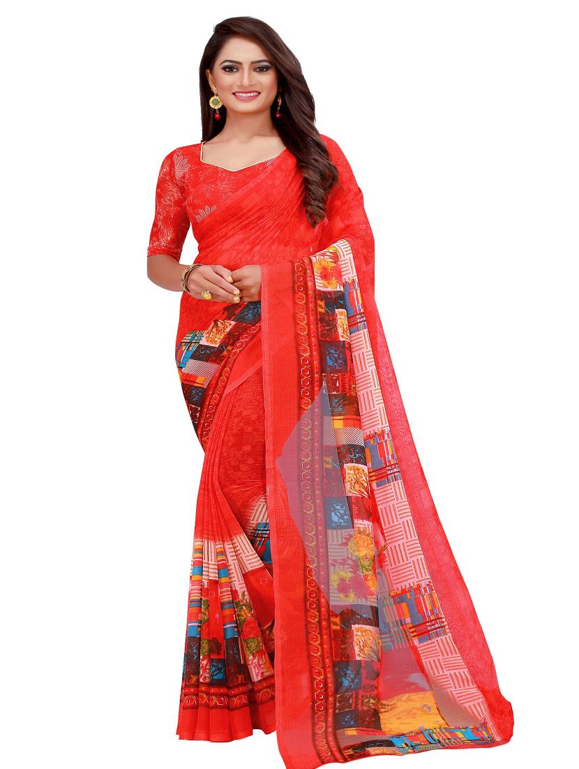 women's saree combo with blouse - 18742561 - Standard Image - 2