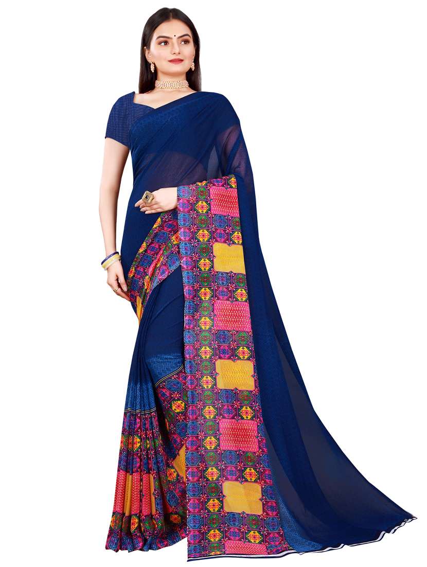 women's saree combo with blouse - 18742564 - Standard Image - 2