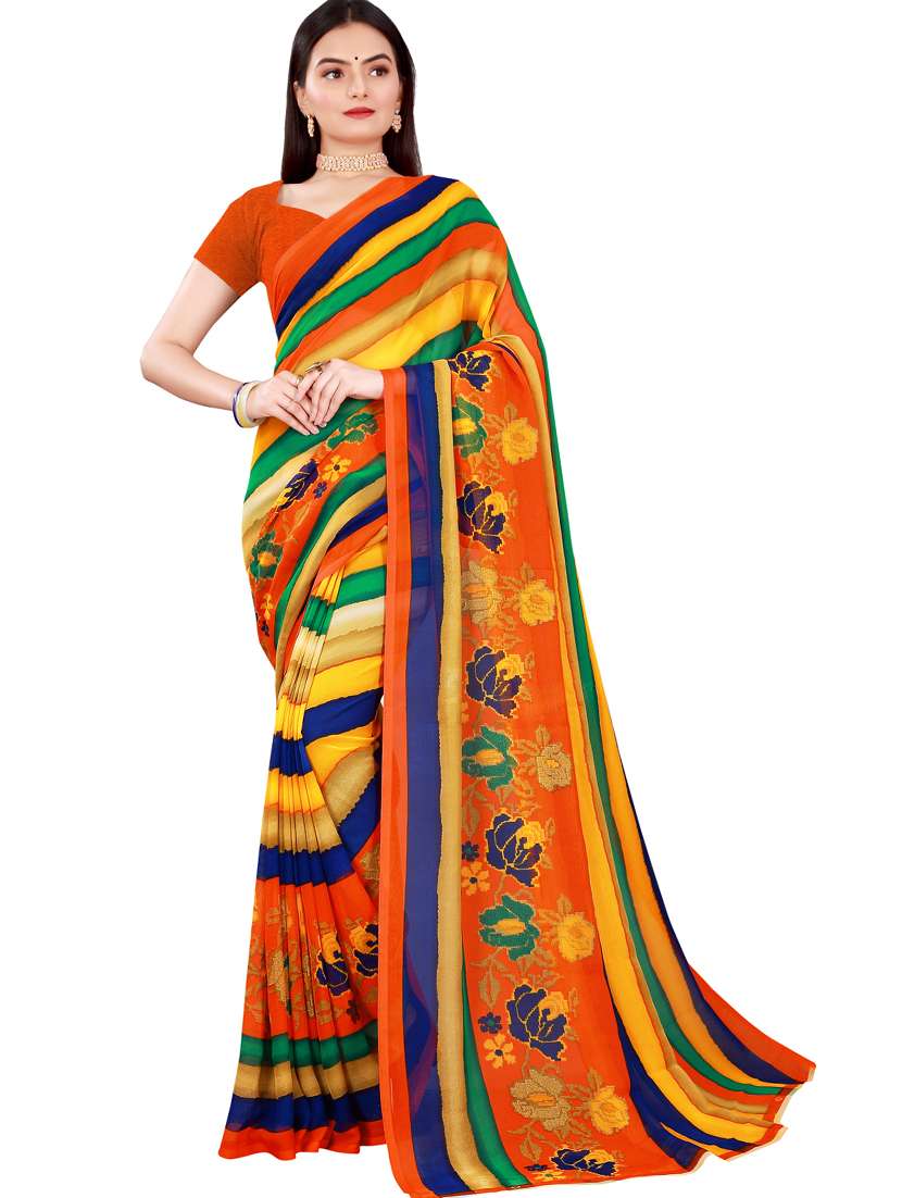 women's saree combo with blouse - 18742659 - Standard Image - 2
